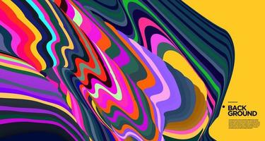 vector de fondo fluido abstracto colorido para plantilla de banner