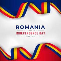 Happy Romania Independence Day May 10th Celebration Vector Design Illustration. Template for Poster, Banner, Advertising, Greeting Card or Print Design Element