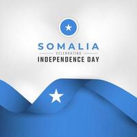 Happy Somalia Independence Day July 1st Celebration Vector Design Illustration. Template for Poster, Banner, Advertising, Greeting Card or Print Design Element