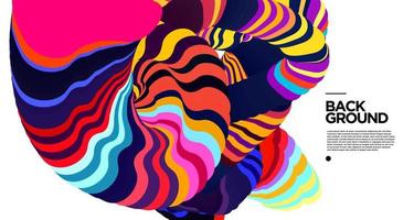 Vector colorful abstract fluid background for banner template