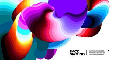 Vector colorful abstract fluid background for banner template