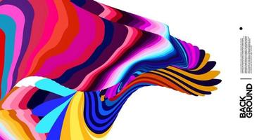 Vector colorful abstract fluid background for banner template