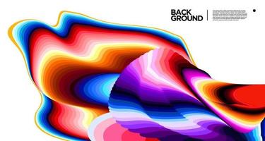 Vector colorful abstract fluid background for banner template