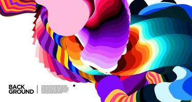 Vector colorful abstract fluid background for banner template