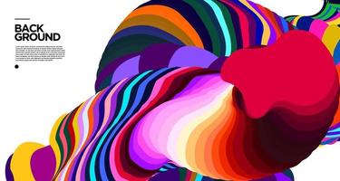 Vector colorful abstract fluid background for banner template