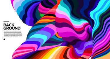 Vector colorful abstract fluid background for banner template