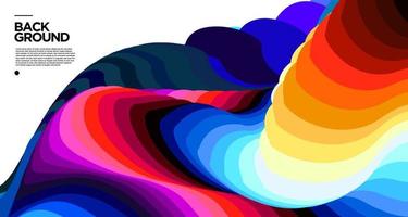 Vector colorful abstract fluid background for banner template