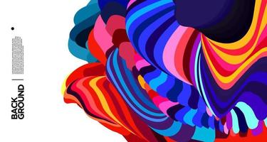 Vector colorful abstract fluid background for banner template