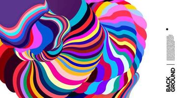 Vector colorful abstract fluid background for banner template