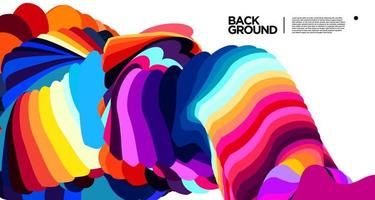 Vector colorful abstract fluid background for banner template