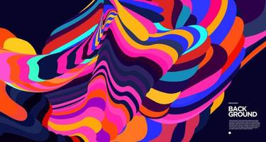 Vector colorful abstract fluid background for banner template