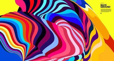 Vector colorful abstract fluid background for banner template