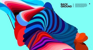 Vector colorful abstract fluid background for banner template