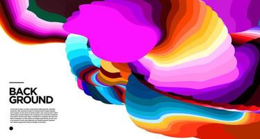 Vector colorful abstract fluid background for banner template