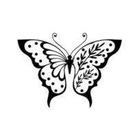 lindo diseño de mariposa vector