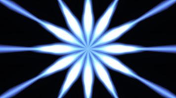 Abstract fireworks with blue light effect. Abstract energy ball fire with black background. Seamless looping. Video animated background.