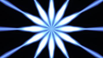 Abstract fireworks with blue light effect. Abstract energy ball fire with black background. Seamless looping. Video animated background.