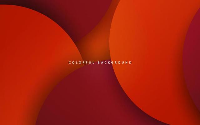 Abstract circle shape orange background