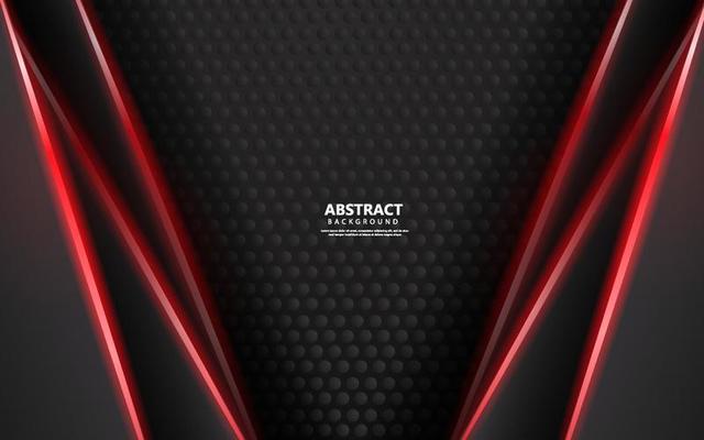 Abstract modern technology red neon light background
