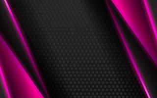 Abstract modern technology pink color neon background vector