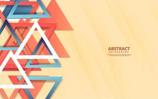 Abstract triangle overlap layer background vector