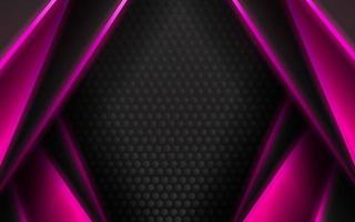 Abstract modern technology pink color neon background vector