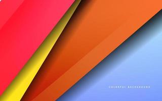 Abstract overlap layer colorful background vector