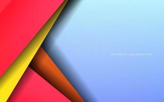 Abstract overlap layer colorful background vector