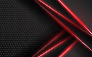 Abstract modern technology red neon light background vector