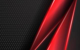 Abstract modern technology red neon light background vector