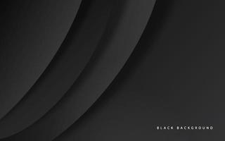 Abstract black background paper art vector