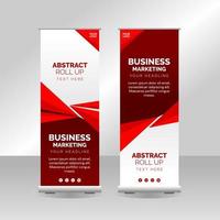 plantilla de banner enrollable de marketing empresarial vector