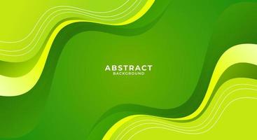 Modern gradient green abstract memphis background vector