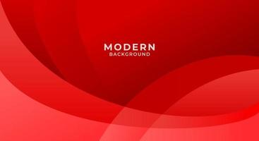 Modern curve red banner background vector