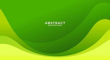 Abstract curve green banner background vector