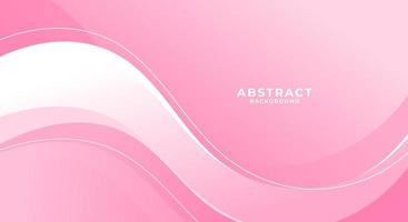 soft pink gradient wavy background vector