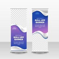 Business Roll Up Banner Template Vector