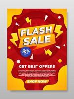 Flash Sale Poster vector