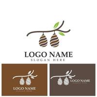 Cocoon logo template vector icon illustration design