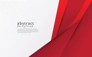 red white modern abstract background design vector