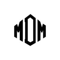 MDM letter logo design with polygon shape. MDM polygon and cube shape logo design. MDM hexagon vector logo template white and black colors. MDM monogram, business and real estate logo.