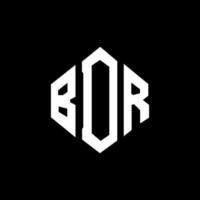diseño de logotipo de letra bdr con forma de polígono. diseño de logotipo en forma de cubo y polígono bdr. bdr hexágono vector logo plantilla colores blanco y negro. monograma bdr, logotipo empresarial y inmobiliario.