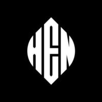 XEN circle letter logo design with circle and ellipse shape. XEN ellipse letters with typographic style. The three initials form a circle logo. XEN Circle Emblem Abstract Monogram Letter Mark Vector. vector