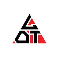 mucho diseño de logotipo de letra triangular con forma de triángulo. monograma de diseño de logotipo de triángulo de lote. plantilla de logotipo de vector de triángulo de lote con color rojo. mucho logo triangular logo simple, elegante y lujoso.