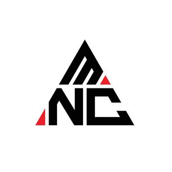 MNC triangle letter logo design with triangle shape. MNC triangle logo design monogram. MNC triangle vector logo template with red color. MNC triangular logo Simple, Elegant, and Luxurious Logo.