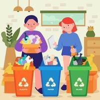 Recycling at Home vector
