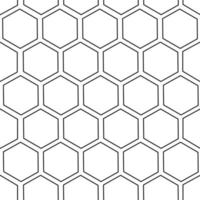 Simple black-white seamless pattern. Lines, cell, honeycombs. Minimalistic style, design for wallpaper, fabric, textile. vector