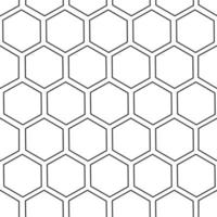 Simple black-white seamless pattern. Lines, cell, honeycombs. Minimalistic style, design for wallpaper, fabric, textile. vector