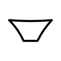 Bowl Line Icon vector