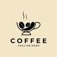 coffee shop logo vector design template